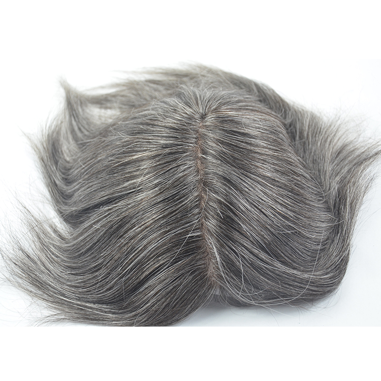Real cheap toupee for mens grey toupee hair SJ00171